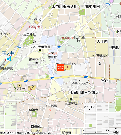 マックスバリュ木曽川店付近の地図